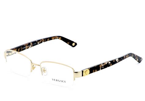 versace eyeglasses 1185-b gold optical frames|Versace rimless eyeglass frames.